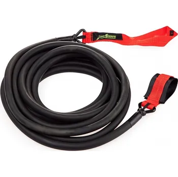 Plavecká posilovací guma Mad Wave Long Safety Cord červená
