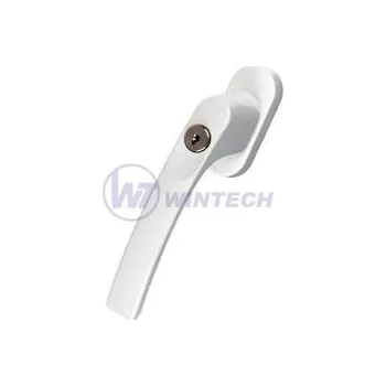 Stavební výplň Okenní klika hliník bílá uzamyk. 60mm, 1 ks PDAXB03604C