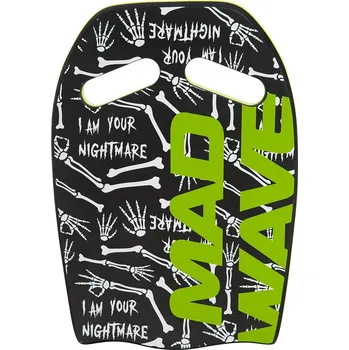 Mad Wave Ergo Kickboard Printed Černá/zelená