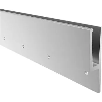 Zábradlí ECONOMY podlah.profil tvar h pro předsazenou montáž,5000 mm,hliník stříbrný elox