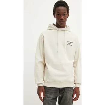 Pánská mikina Bavlněná mikina Drôle de Monsieur Le Hoodie Slogan PERM.HO162.CO127.MT béžová 80X, vel. XS