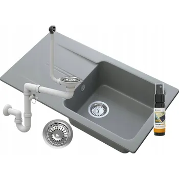 Granitový dřez Jednokomorový dřez Granitan TASOS granit šedý