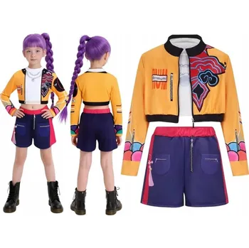 Karnevalový kostým K-Pop Lovkyně Démonů K-Pop Demon Hunters Kostým Oblečení Rumi 122-128