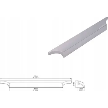 Nábytkové kování Úchytka nábytku SIRO 2454-218ZN1 Nábytková úchytka lesklý chrom