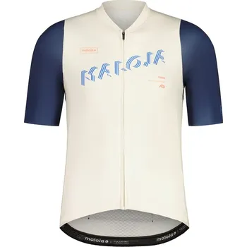 cyklistický dres Maloja Pánský cyklistický dres PlassaM. 1/2 2025 Bílá M Pánské