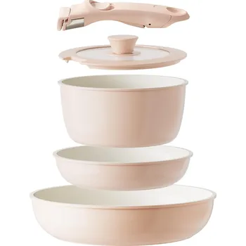 Sada nádobí REDCHEF Sada keramických pánví s odnímatelnou rukojetí