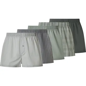 Boxerky esmara Men Pánské boxerky, 5 kusů (šedá/zelená, 5/M)