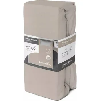 Prostěradlo Prostěradlo s gumou Jersey Soft šedé 220x200cm