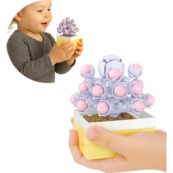 ostatní stavebnice KVĚTINOVÉ STAVEBNICE DÁREK STAVEBNÍ SADA KVĚTIN 3D PRO DĚTI 139 dílů 748-1