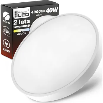 Kulatý Stropní Svítidlo Smartled 40 x 5 cm bílá