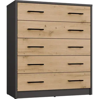 Botník Botník Alex 74 x 84,5 x 35 cm antracit/dub artisan