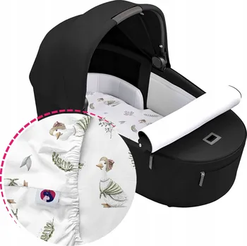 Prostěradlo Prostěradlo do korbičky Cybex Priam e-Priam s gumou, bavlněné, různé vzory