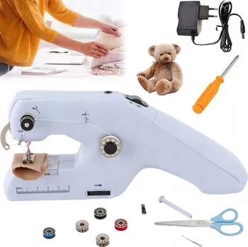 PŘENOSNÝ ELEKTRICKÝ ŠICÍ STROJ RUČNÍ RYCHLÝ PŘESNÝ + PŘÍSLUŠENSTVÍ