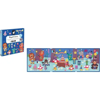 Cestovní hra Janod Magnetistories Narozeninová párty zvířátka Vytvoř si příběh