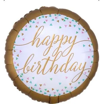 Balónek Kruh - pastelové konfety HB 45cm - fóliový balónek