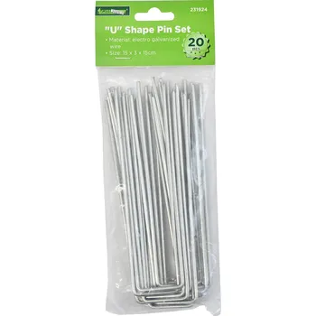 Zahrada M.A.T. GROUP kotva upevňovací U 15x3x15cm Zn (20ks)