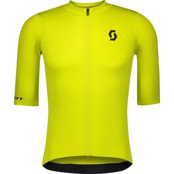 cyklistický dres SCOTT Pánský cyklistický dres RC Premium s/sl léto Žlutá M Pánské