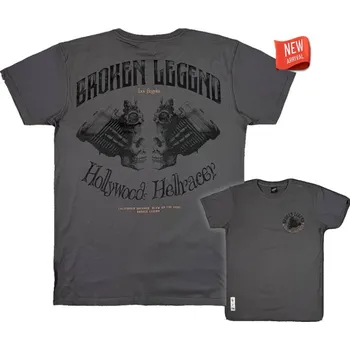 Pánská móda YAKUZA triko BL 203 Broken Legend dark grey - 3XL