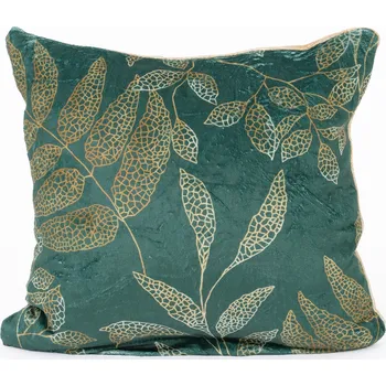 Povlak na dekorativní polštářek Povlak na polštář mikroplyš Digital 40 × 40 cm - Gabriela tmavě zelená