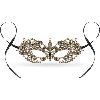 Karnevalová maska Godan Škraboška - Magic Gold zlatá