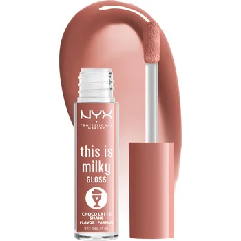 Lesk na rty NYX Professional Makeup This Is Milky Gloss Lesk na rty 19 Choco Latte Shake 4 ml