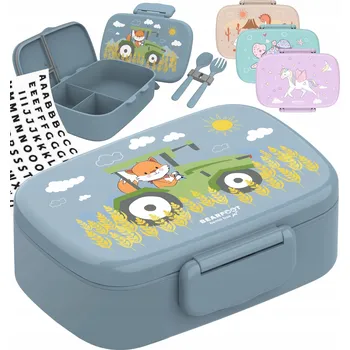 Svačinový box BEARFOOT Dětský svačinový box BPA Free 100% těsný TraktorFuchs