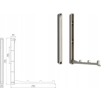 Věšák Nábytkový věšák SIRO 2227-177ZN21, vzhled nerezové oceli