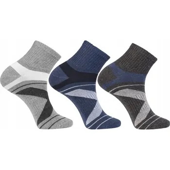 Pánské ponožky Ponožky Nad Kotník 3/4 Bavlna Široký stahovací pásek MORAJ 3-páry 43-45