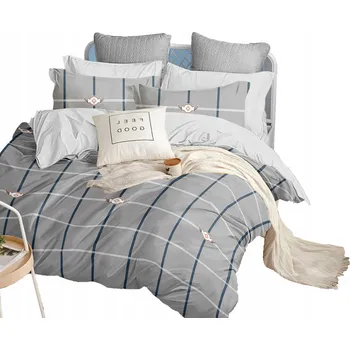 Povlečení SADA POVLEČENÍ 200x220 BAVLNĚNÝ SATÉN POVLEČENÍ NA POLŠTÁŘE 70x80