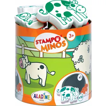 Dětské razítko Aladine Sada Razítek Minos Farma 10 Razítek s Hospodářskými Zvířaty