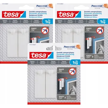 Tapeta Samolepicí hřebíky TESA na sádrové tapety 1 kg x 3 balení