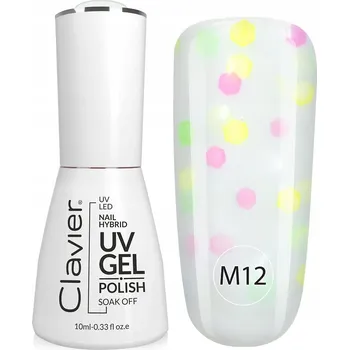 Lak na nehty Hybridní lak CLAVIER třpytky DROBNÉ ČÁSTICE GLITTER