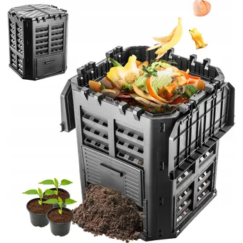 Kompostér Kompostér 1-komorový Kadax 360 l černý