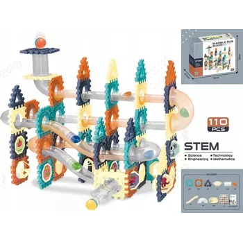 ostatní stavebnice STAVEBNICE STAVEBNICE KULIČKOVÁ DRÁHA MARBLE RUN 110 DÍLKŮ