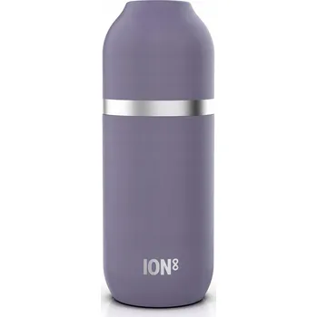Termoska ION8 Termoska Láhev Termoizolační Na Horké A Studené Nápoje Fialová