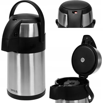 Termoska KONFERENČNÍ STOLNÍ TERMOSKA OCELOVÁ S PUMPIČKOU, 3 L