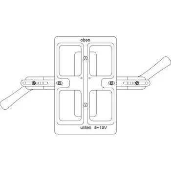 MACO Frézovací rám pro rohové/nůžkové ložisko DT vůle drážky 4 mm