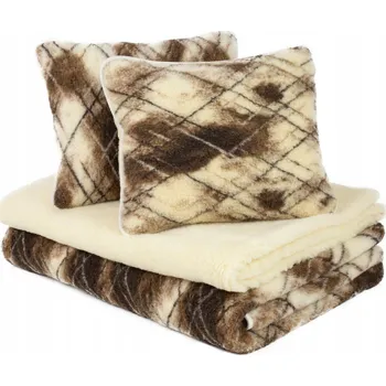 přikrývka Vlněný komplet merino - (přikrývka 175x200, 2 polštáře 50x60, podklad 175x2