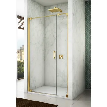 Sprchové dveře Ronal (Sanswiss) Ronal, CADURA Gold Line jednokřídlé dveře s pantem u zdi a s pevnou stěnou v rovině CA31C Šířka: 90 cm + doprava zdarma + při platbě převodem sleva navíc