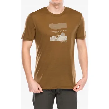 Merino tričko Super.natural Sun Lovers Tee - kangaroo/f.grey M