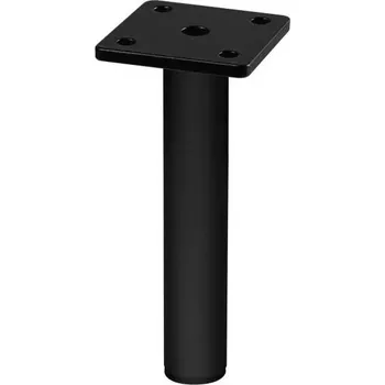 Nábytkové kování Moderní Kulatá Noha Nábytková GTV RONDA SIMPLE v. 180mm černá