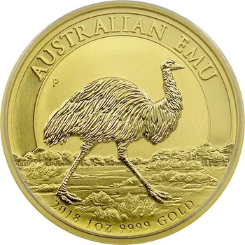 Zlatá investiční mince Emu 1 Oz 2018