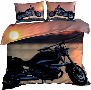 Povlečení Povlečení 3D Bavlna Satén 140x200 cm MOTORKA