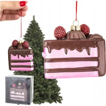 Vánoční dekorace SKLENĚNÁ VÁNOČNÍ KOULE 13 CM NA VÁNOČNÍ STROMEČEK RETRO AUTO VÁNOČNÍ DÁREK