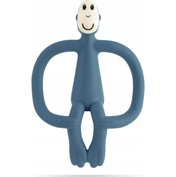 Hračka pro kojence Ortodontické kousátko Matchstick Monkey silikonové modré