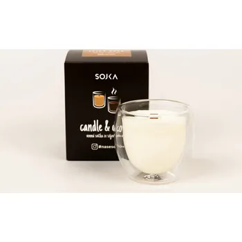 Svíčka Vonná svíčka sójová Káva irská Sojka 1 ks