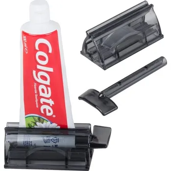 Držák na kartáček Stlačovací nástavec na tuby zubní pasty Červená