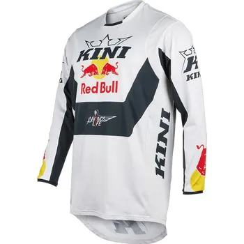 cyklistický dres Dres - KINI Red Bull MXC 2.0 - bílá XXL