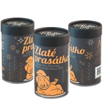 Nápoj Fixi Coffee Vánoční edice - Zlaté prasátko zrnková 250 g
