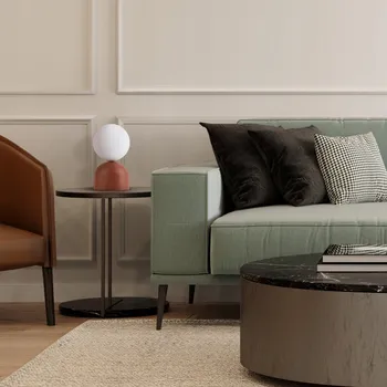 Lampička Noční lampa MIKI BRICK skleněná bílá koule stínidlo na žárovku G9 16042 TK Lighting